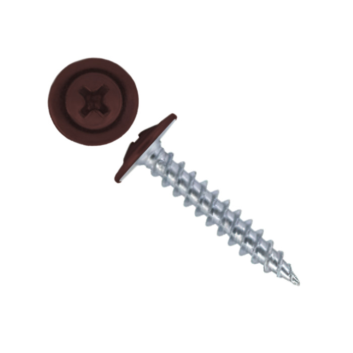 Саморез ПШ 4,2х25 (500шт) шлиц PH2 RAL 8012